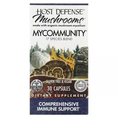 Грибний комплекс Fungi Perfecti Mushrooms Comprehensive Immune Support, 30 капсул