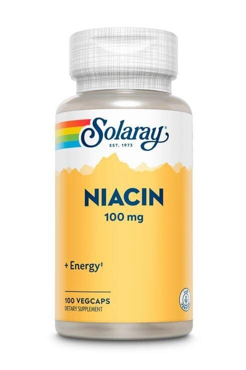 Ніацин Solaray Niacin 100, 100 веганських капсул
