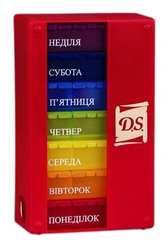 Органайзер пластиковий D.S. Таблетниця на 7 днів