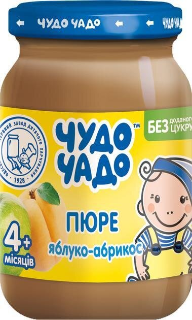Пюре фруктове Чудо-Чадо Яблуко-абрикос без цукру, 170 г