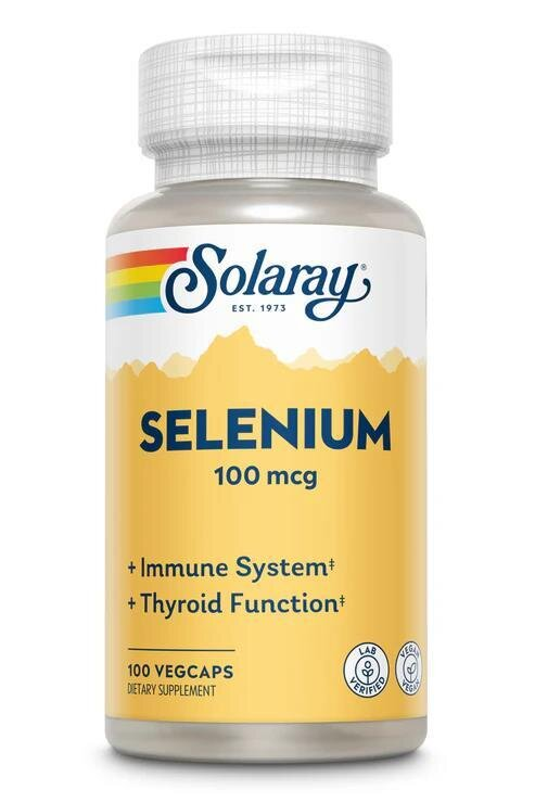 Селен Solaray Selenium 100, 100 веганських капсул
