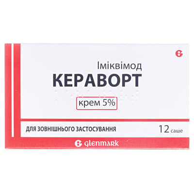 Кераворт крем 5 % по 250 мг №12 у саше