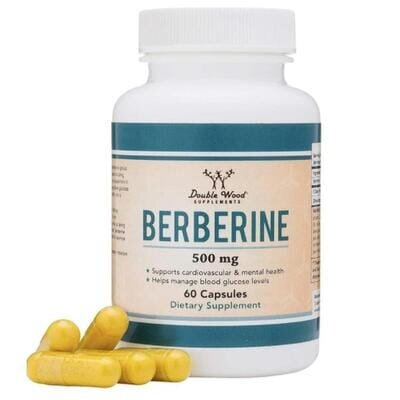 Берберін Double Wood Berberine 500 mg, 60 капсул