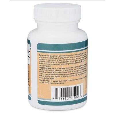 Берберін Double Wood Berberine 500 mg, 60 капсул