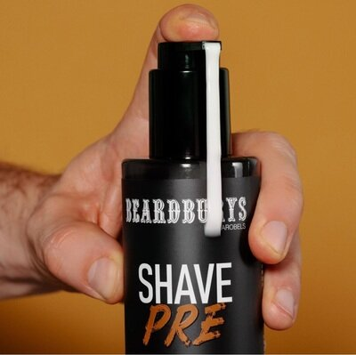 Крем перед голінням Beardburys Amber Midnight проти подразнень, 150 мл