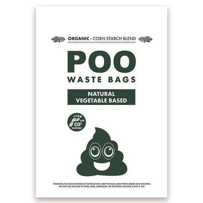 Пакети M-Pets POO Dog Waste Bags Non Scented біорозкладні для прибирання за собаками без запаху, 60 штук