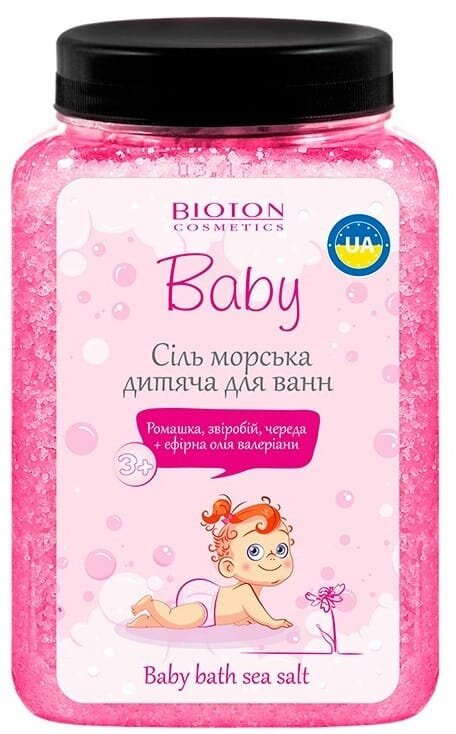 Сіль морська для ванн Bioton Cosmetics Baby Мальвіна дитяча, 750 г