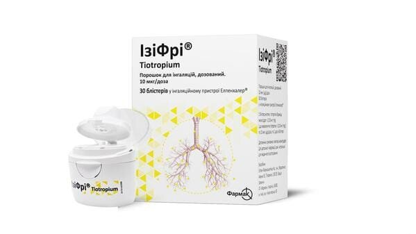 Ізіфрі порошок д/інг., доз. 10 мкг/дозу по 1 доз №30 у бліс. з інг-ром Елпенхалер