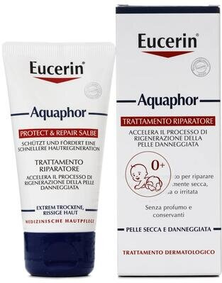 Крем-мазь Eucerin Aquaphor Protect & Repair для надзвичайно сухої, потрісканої і подразненої шкіри (63976), 45 мл