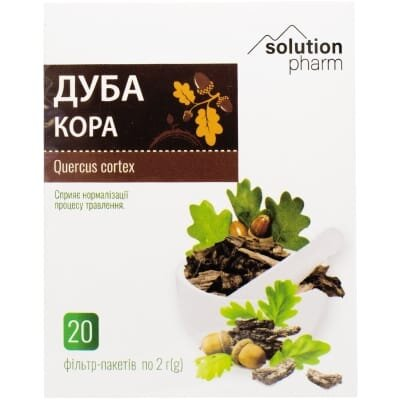 Дуба кора Solution Pharm по 2 г №20 у філ.-пак.