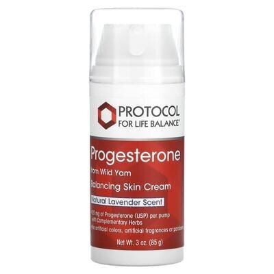 Крем із прогестероном Protocol for Life Balance Progesterone From Wild Yam балансуючий натуральна лаванда, 85 г
