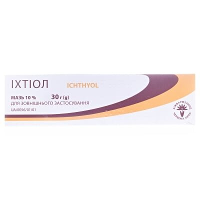 Іхтіол мазь 10 % по 30 г у тубах