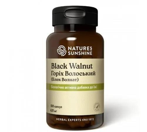 Горіх Волоський Nature's Sunshine (NSP) Black Walnut, 100 капсул