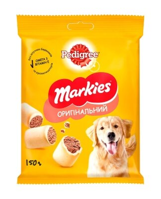 Ласощі для собак Pedigree 8070 Markies М'ясне печиво, 150 г