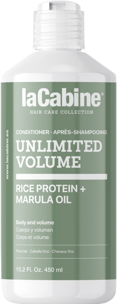 Кондиціонер La Cabine Unlimited Volume з рисовим протеїном для зміцнення та об'єму для тонкого волосся, 450 мл