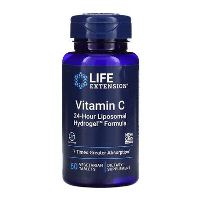Вітамін С ліпосомальний Life Extension Vitamin C 24-Hour Liposomal Hydrogel, 60 веганських таблеток