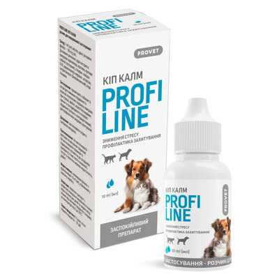 Краплі ProVET Profiline Кіп Калм заспокійливі для котів та собак, 10 мл