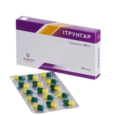 Ітрунгар капсули по 100 мг №15