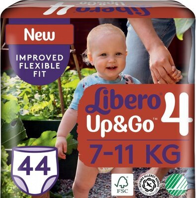 Підгузки-трусики Libero Up&Go розмір 4, 7-11 кг, 44 шт