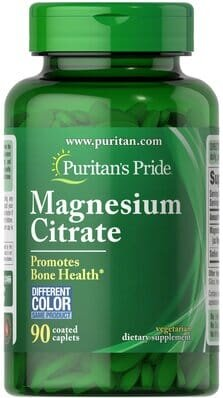 Магній цитрат Puritan's Pride Magnesium Citrate 200 мг, 90 каплет