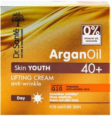 Крем-ліфтинг для обличчя Dr.Sante ArganOil 40+ відновлюючий проти зморшок, 50 мл