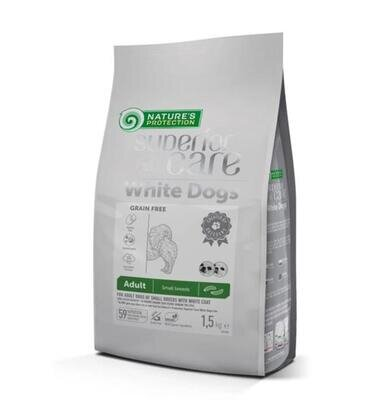 Корм сухий для собак Nature's Protection Superior Care White Dogs Grain Free with Insect беззерновий з білком комах, 1,5 кг