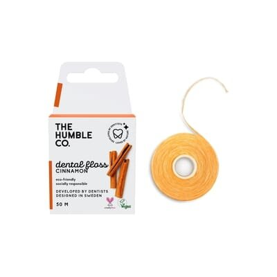 Зубна нитка-флос Humble зі смаком кориці, 50 м