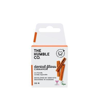 Зубна нитка-флос Humble зі смаком кориці, 50 м