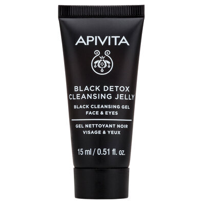 Гель очищуючий Apivita Black Detox Cleansing Jelly Чорний, 15 мл