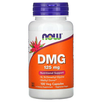 Диметилгліцин NOW DMG 125 мг вег. капсули №100
