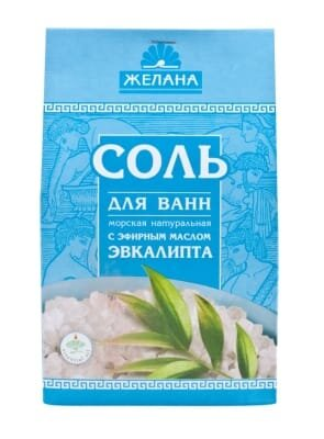 Сіль для ванн Желана з ефірною олією евкаліпту, 500 г