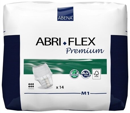 Підгузки-трусики для дорослих Abena Abri-Flex Premium 41083 M - 1 (80-110 см), 14 штук