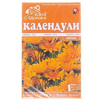 Фіточай Ключі Здоров'я Нагідок квітки по 40 г у пач.