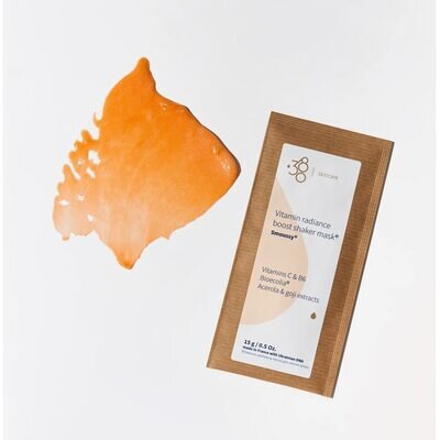 Маска для обличчя 380 Skincare Вітамінна шейкерна для сяйва шкіри, 15 г