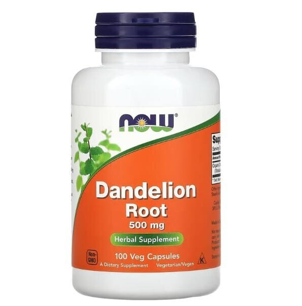 Кульбаби корінь NOW Dandelion Root 500 мг вег. капсули №100