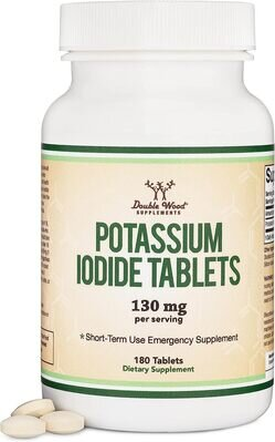 Калій йод Double Wood Potassium Iodide 130мг, 180 таблеток