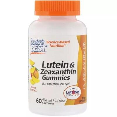 Зеаксантин і лютеїн Doctor's Best Lutein & Zeaxanthin Gummies зі смаком манго, 60 жувальних таблеток