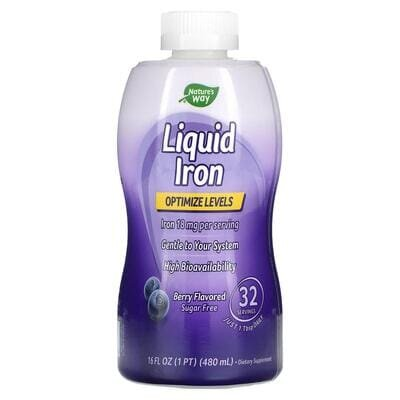 Залізо рідке Nature's Way Iron смак ягід, 480 мл