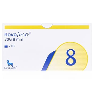 Голки для шприц-ручки Novofine G30 (0,3 х 8 мм), 100 штук