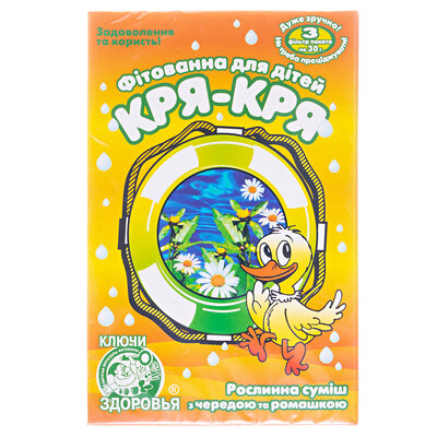 Фітованна Ключи Здоров'я Кря-кря з чередою та ромашкою, 3 пакети по 30 г