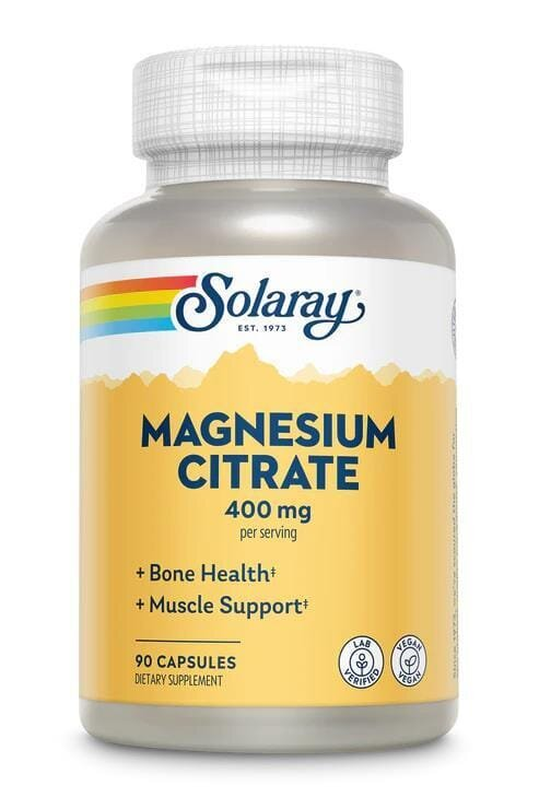 Магнію цитрат Solaray Magnesium Citrate 400, 90 веганських капсул