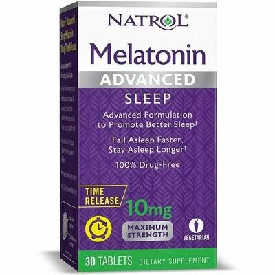 Мелатонін Natrol Melatonin Anvanced Sleep 10 мг, 30 таблеток
