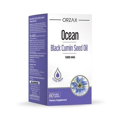 Олія чорного кмину Orzax Ocean Black Cumin Seed Oil 1000 mg, 60 капсул