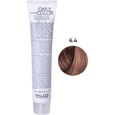 Крем-фарба для волосся Palco Professional Only Color безаміачна № 6.4 блонд темна мідь, 100 мл