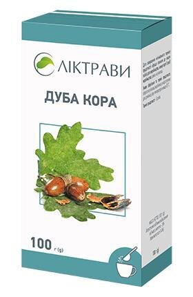 Дуба кора по 100 г у пач. (дієт.доб.)