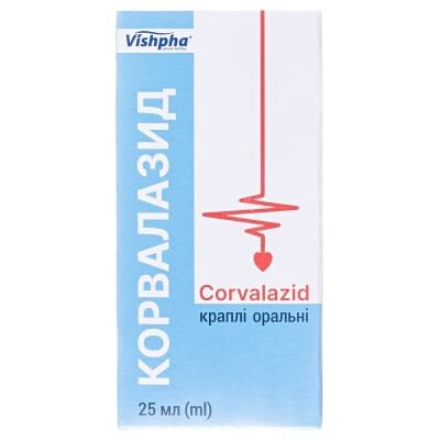 Корвалазид краплі ор. по 25 мл у флак.