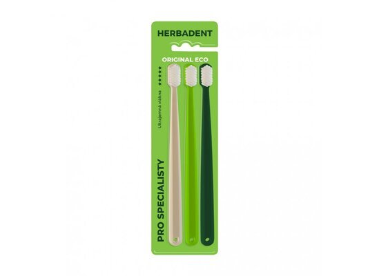 Зубна щітка Herbadent ULTRASOFT ультра м’яка, 3 штуки