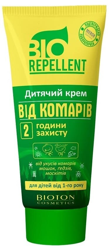 Крем Bioton Cosmetics BioRepellent від комарів дитячий, 75 мл