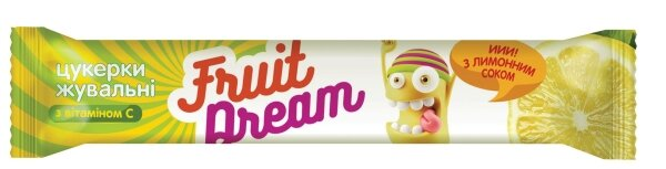 Цукерки Fruit Dream жувальні Лимонний сік + Вітамін С, 15 г