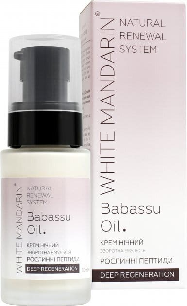 Крем для обличчя White Mandarin Deep Regeneration Рослинні пептиди нічний, 50 мл